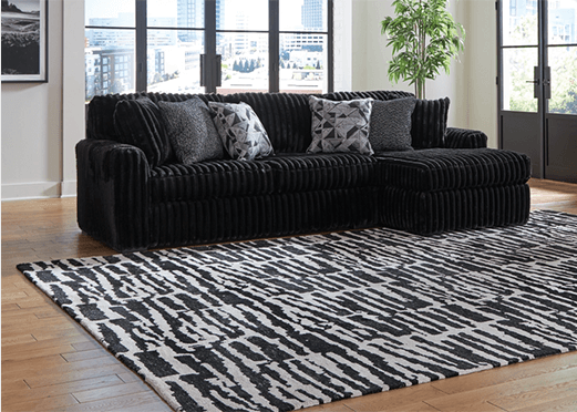 Midnight Corduroy Sofa Chaise